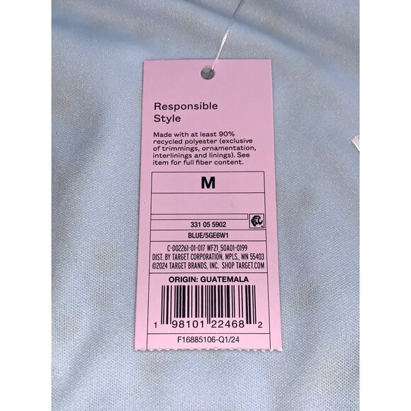 Wild Fable Junior Teens Light Blue Mid-Thigh Length Floral Skirt Size Medium - Picture 8 of 9